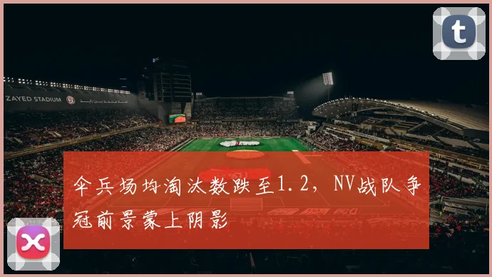 伞兵场均淘汰数跌至1.2,NV战队争冠前景蒙上阴影